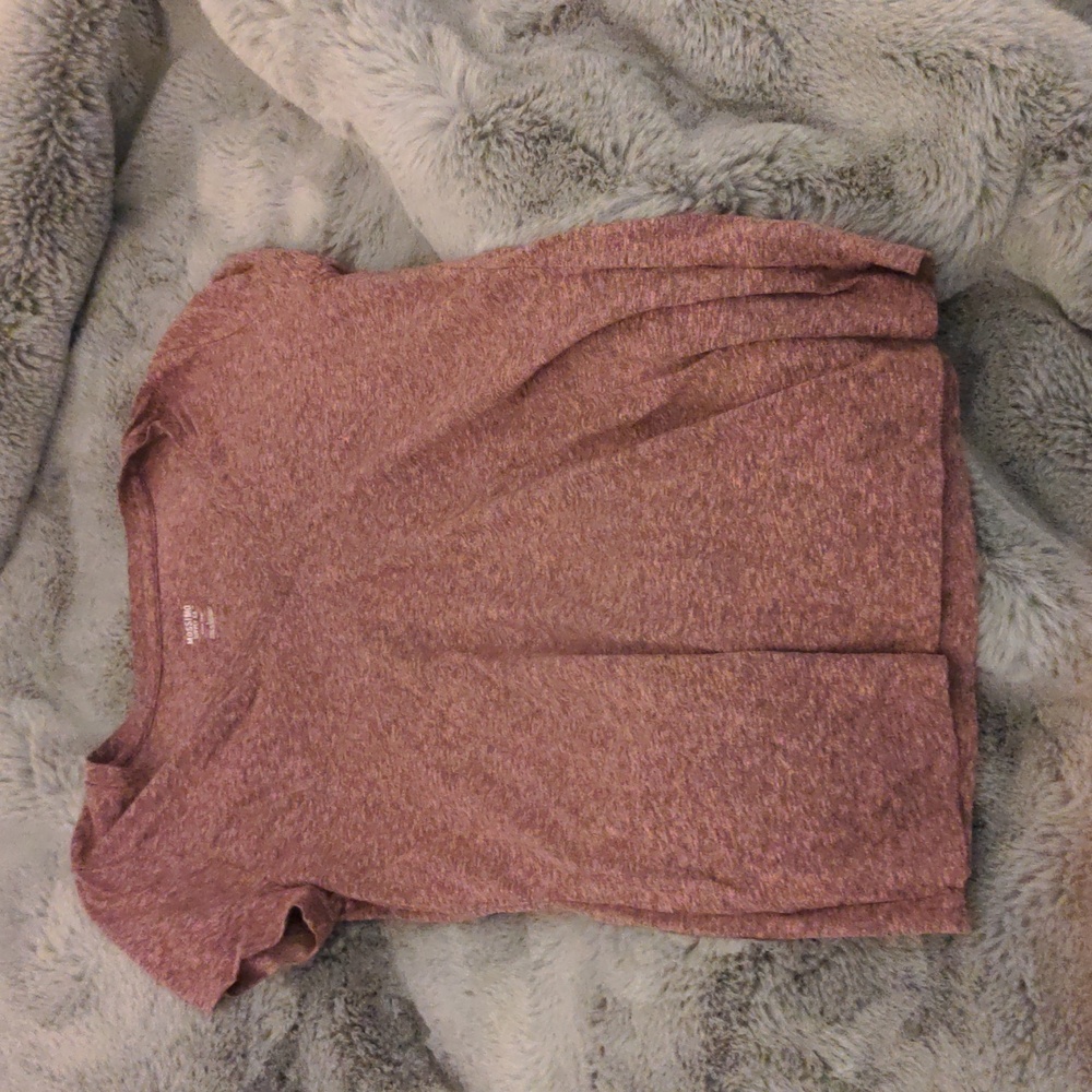 Heather pink tee